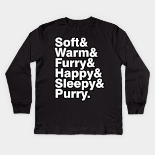 Soft Kitty Kids Long Sleeve T-Shirt